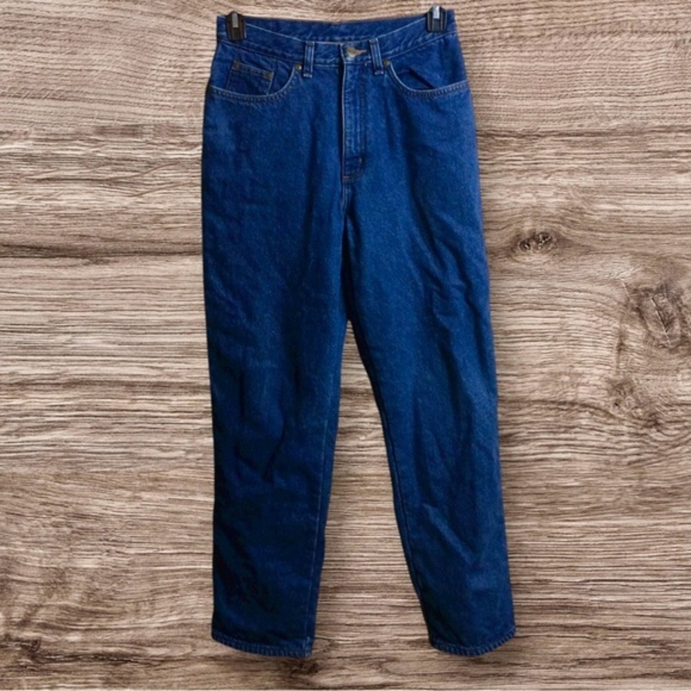 Vintage L.L. Bean flannel lined mom jeans. Size 10.